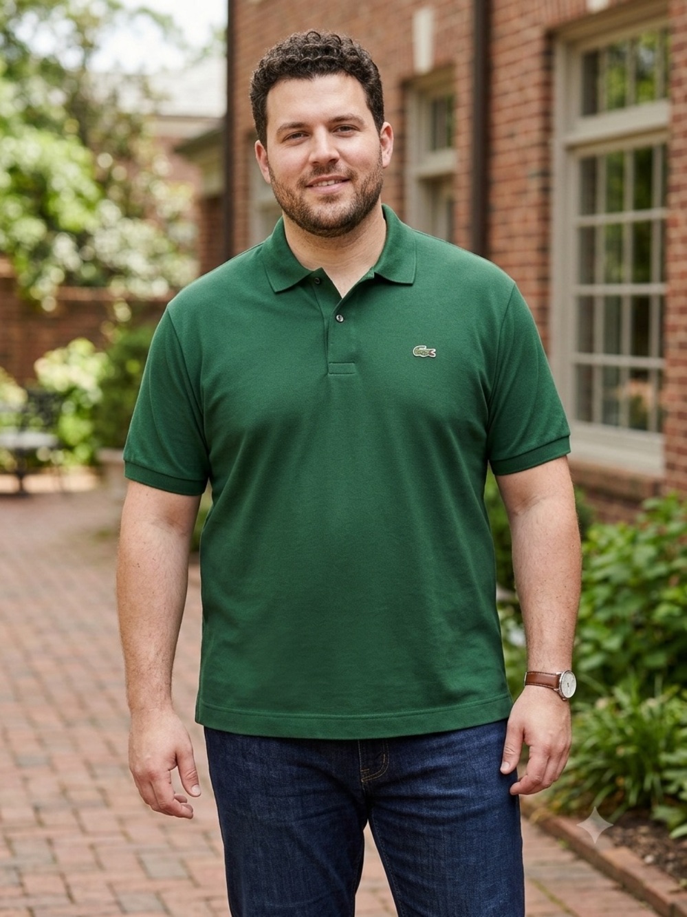 Lacoste Classic Fit Green Polo F7 Shirt L.12.12 L1221